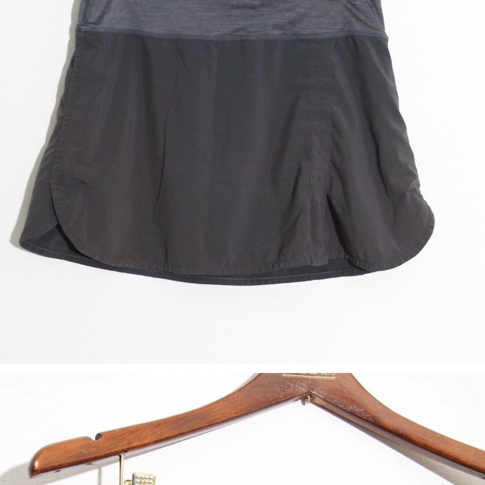 Lululemon Athletica Black High-Low A-Line Mini Skirt